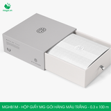  MGHB1M - Hộp giấy cuộn MG - Pelure gói hàng màu trắng - 0.3x100m 
