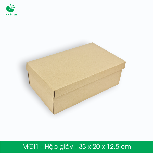 MGI1 - 33x20x12.5 cm - Thùng hộp carton - Hộp giày