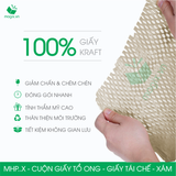  CUỘN GIẤY TỔ ONG MÀU XÁM CHỐNG SỐC THAY THẾ BÓNG KHÍ XỐP HƠI ĐÓNG HÀNG - NHIỀU SIZE 