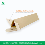  MHTG2 - Hộp trụ dài tam giác - D5x45 cm 