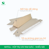  MHTG - Hộp trụ dài tam giác - Nhiều size 