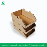  MKCG1 - Khay giấy chất cao tầng - Nâu - 20x10x10 cm 