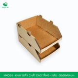  MKCG3 - Khay giấy chất cao tầng - Nâu - 30x20x15 cm 