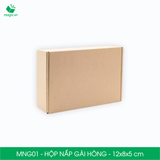  MNG01 - 12x8x5cm - HỘP NẮP GÀI HÔNG 