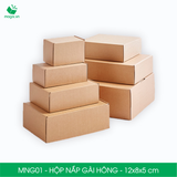  MNG01 - 12x8x5cm - HỘP NẮP GÀI HÔNG 