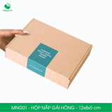  MNG01 - 12x8x5cm - HỘP NẮP GÀI HÔNG 