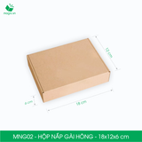  MNG02 - 18x12x6cm - HỘP NẮP GÀI HÔNG 