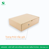  MNGK03 - 23x16x6cm - HỘP NẮP GÀI HÔNG KEO NIÊM PHONG 