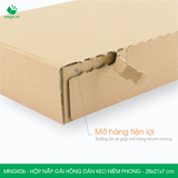  MNGK06 -  28x21x7cm - HỘP NẮP GÀI HÔNG KEO NIÊM PHONG 