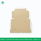  MNGK07 - 32x22x10cm - HỘP NẮP GÀI HÔNG KEO NIÊM PHONG 