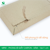  MPB1 – 16x11cm – PHONG BÌ GIẤY CARTON MÀU XÁM 