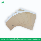  MPB2 – 20x13cm – PHONG BÌ GIẤY CARTON MÀU XÁM 