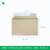  MPB5 – 31x23cm – PHONG BÌ GIẤY CARTON MÀU XÁM 