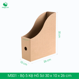  MS01 - Bộ 5 kệ hồ sơ, Kệ giấy đựng hồ sơ - 26x10x30 cm 