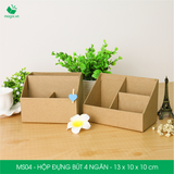  MS04 - HỘP ĐỰNG BÚT ĐA NĂNG 4 NGĂN BẰNG GIẤY CARTON 