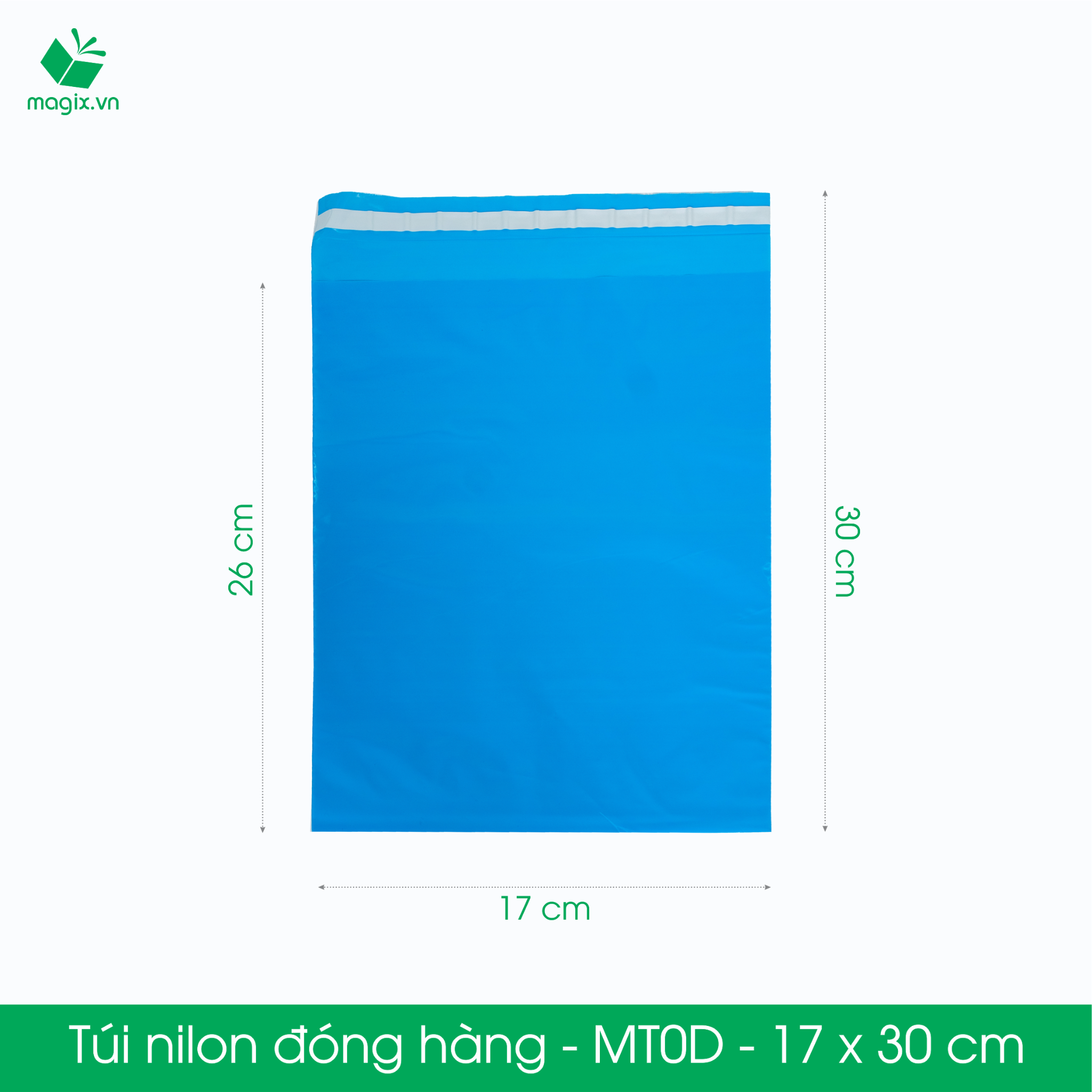 MT0D - Túi nilon tiết kiệm gói hàng - 17x30 cm