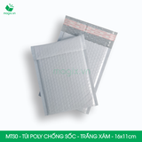  MTS0 -  16x11cm - Túi poly chống sốc - Trắng xám 