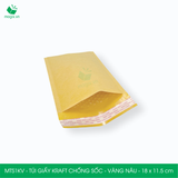  MTS1KV - Túi giấy Kraft chống sốc - Vàng nâu - 18x11,5 cm 