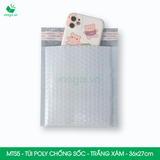  MTS5 -  36x27cm - Túi poly chống sốc - Trắng xám 