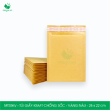  MTS5KV - Túi giấy Kraft chống sốc - Vàng nâu - 28x22 cm 