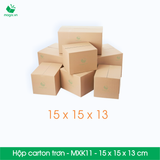  MXK11 - 15x15x13 cm [20 hộp/pack] - Hộp carton trơn 