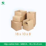  MXK1A - 18x10x8 cm [20 hộp/pack] - Hộp carton trơn 