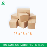  MXK1C - 18x18x18 cm [20 hộp/pack] - Hộp carton trơn 
