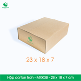 MXK3B - 23x18x7 cm - [20 hộp/pack] - Hộp carton trơn 