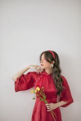 Áo dài Bách Hoa Xuân - Đỏ hoa đỏ