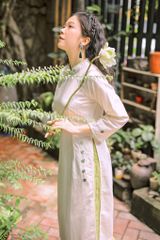 Áo dài linen Thêu tay An Nhiên