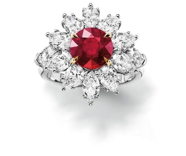 Nhẫn kim cương - Ruby N064