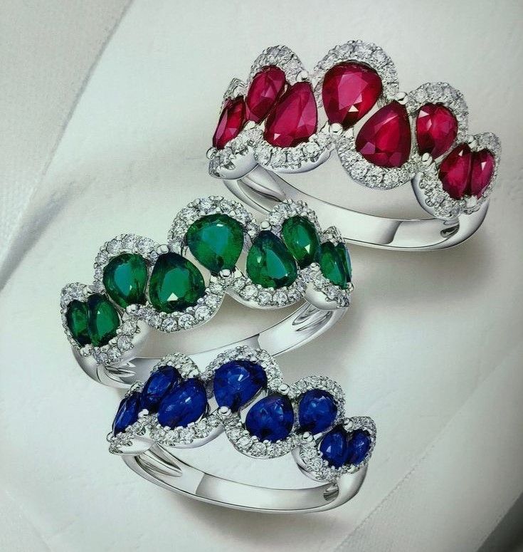 Nhẫn kim cương - Rub/ Hồng ngọc - Emerald/ Ngọc lục bảo - Sapphire N070