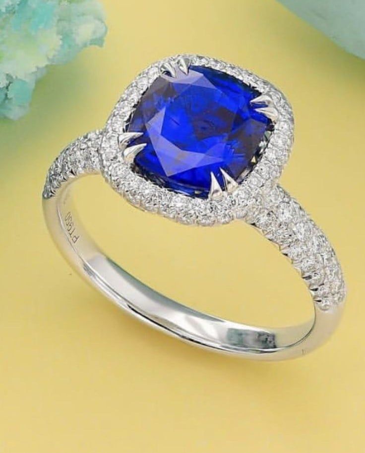 Nhẫn kim cương - Sapphire N054