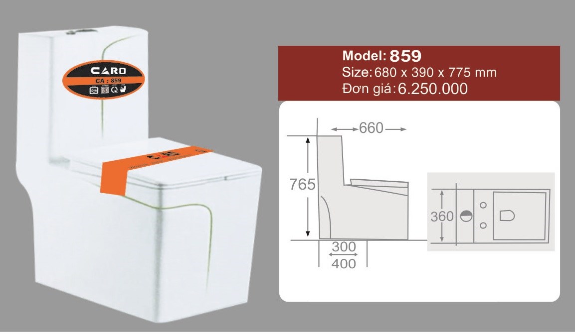 Bồn cầu CARO CA 859