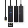 Cable Matters USB-C to 3-Port USB 3.0 Hub with Gigabit Ethernet