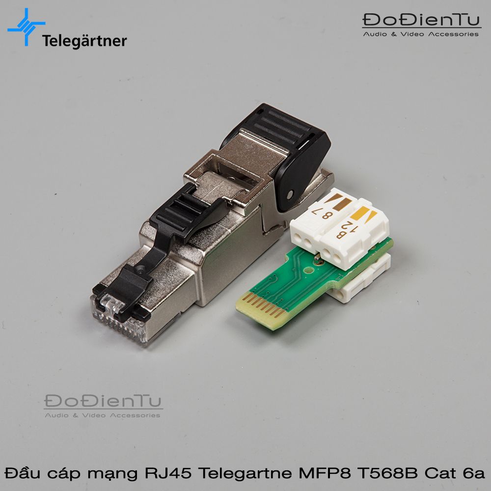 Đầu cáp mạng RJ 45 Telegartne MFP8 568B Cat 6a