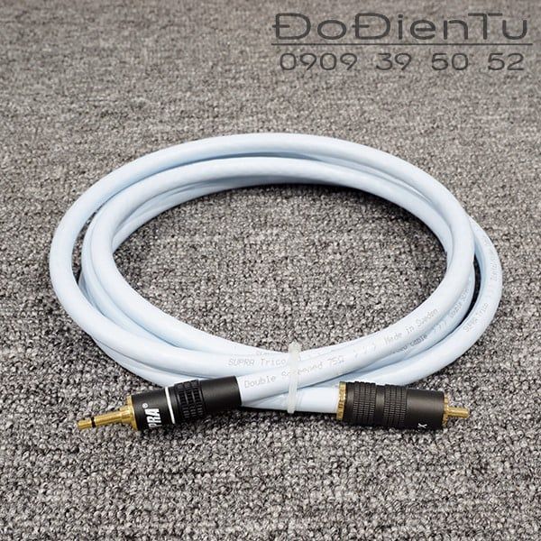 Dây tín hiệu Coaxial 75 Ohm Supra Trico RCA to 3.5mm Đồ Điện Tử
