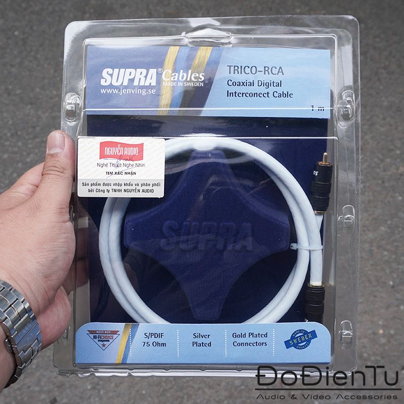 Supra Trico Coaxial 75 Ohm - RCA to RCA