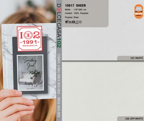10917 vải màn rèm gió SOMETHING GOOD tại nhà máy