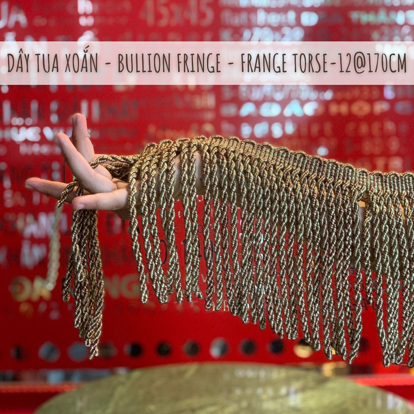 Z thanh lý các loại dây tua rua trang trí có sẵn tại DOLCE Gallery