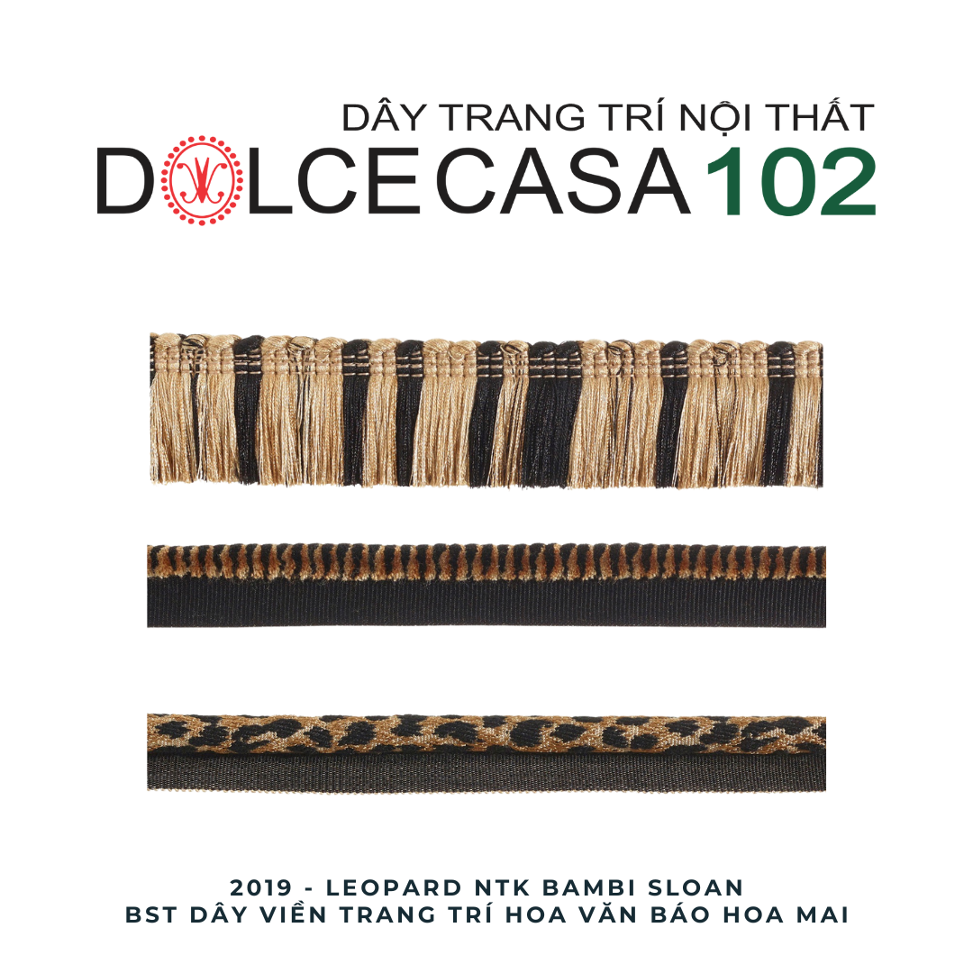 LEOPARD plus 2019 dây trang trí của NTK Bambi Sloan có sẵn tại nhà máy