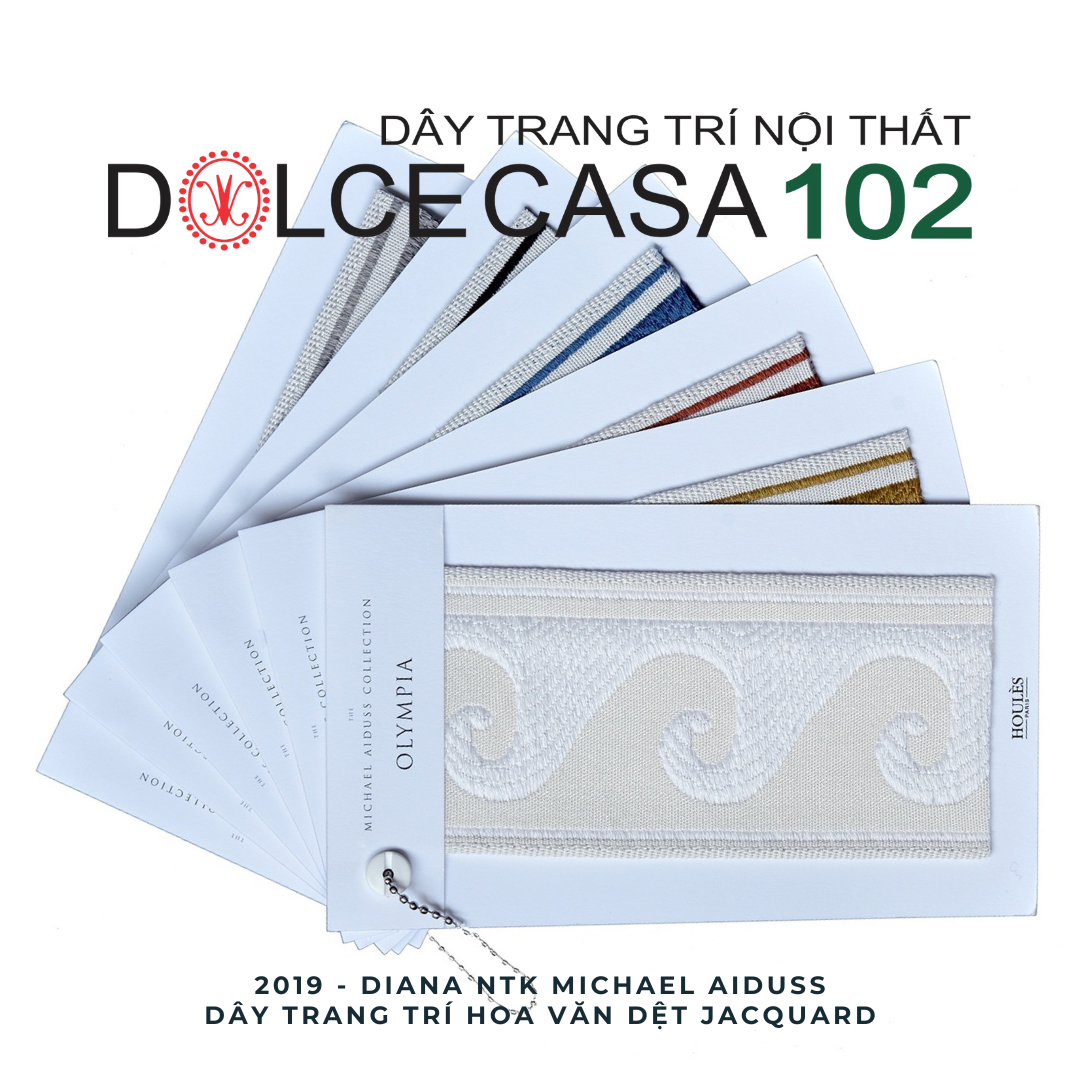  2019 dây trang trí OLYMPIA hoa văn dệt jacquard có sẵn tại nhà máy 