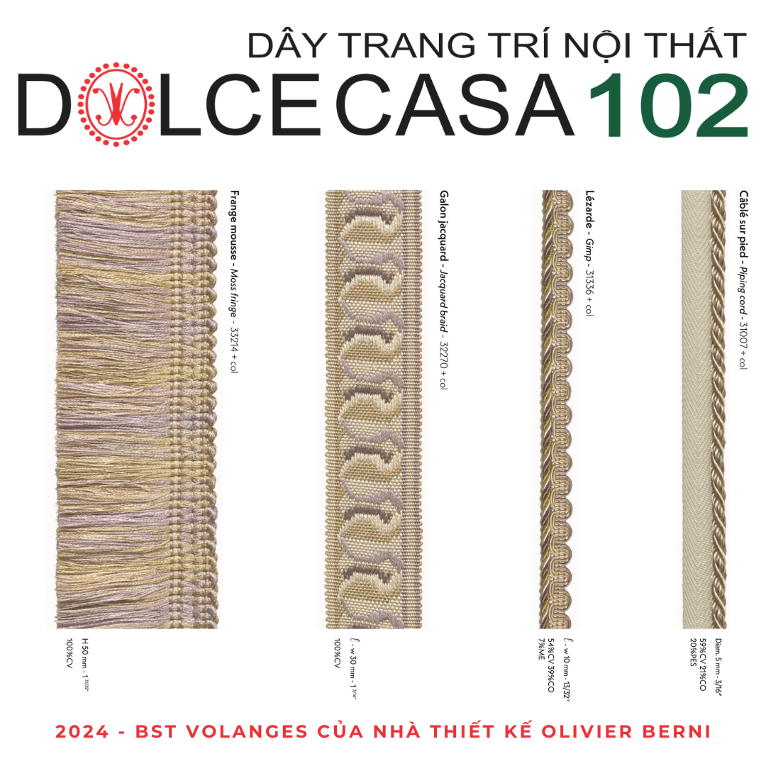 VOLANGES 2024 đồ trang trí của NTK Olivier Berni người Pháp