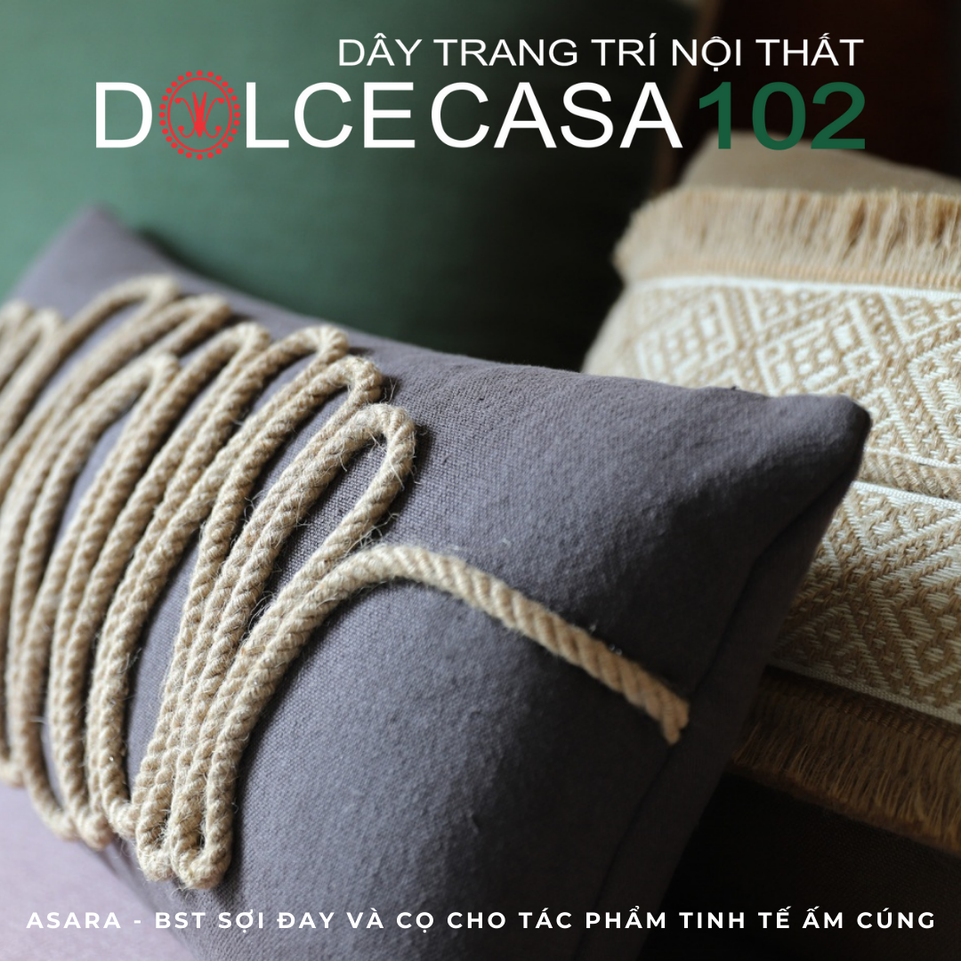 ASARA Jute 2024 đồ trang trí sợi đay có sẵn tại kho nhà SX