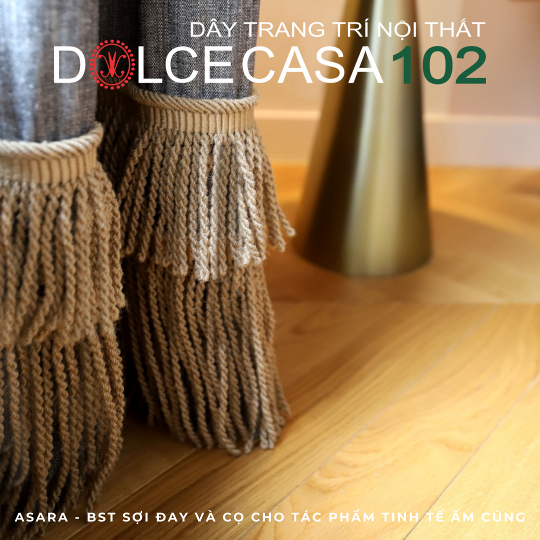ASARA Jute 2024 đồ trang trí sợi đay có sẵn tại kho nhà SX