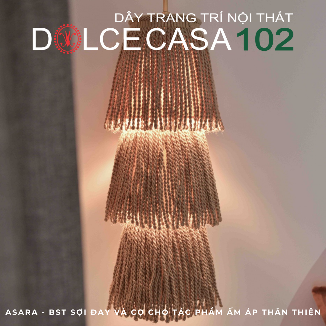 ASARA Jute 2024 đồ trang trí sợi đay có sẵn tại kho nhà SX