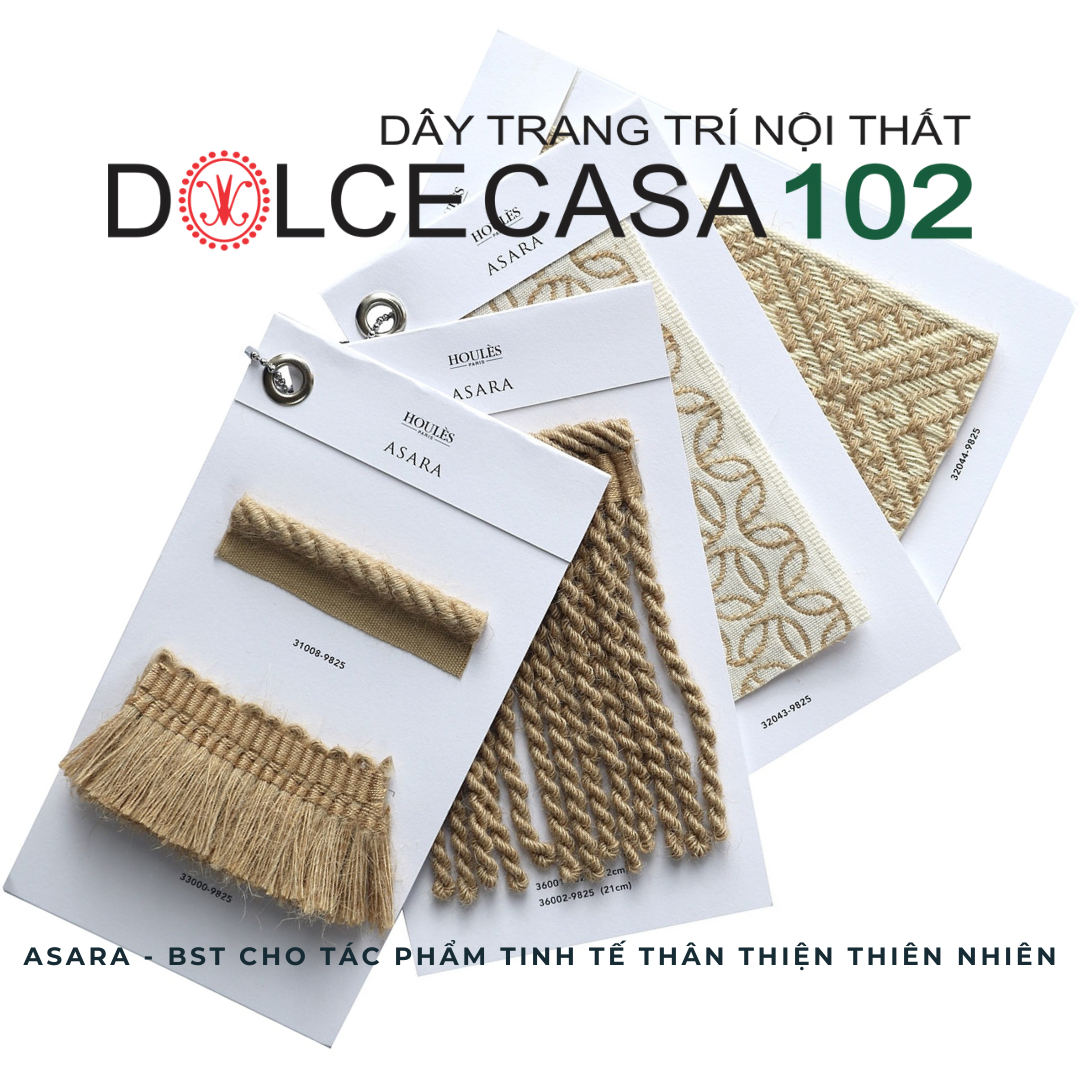 ASARA Jute 2024 đồ trang trí sợi đay có sẵn tại kho nhà SX