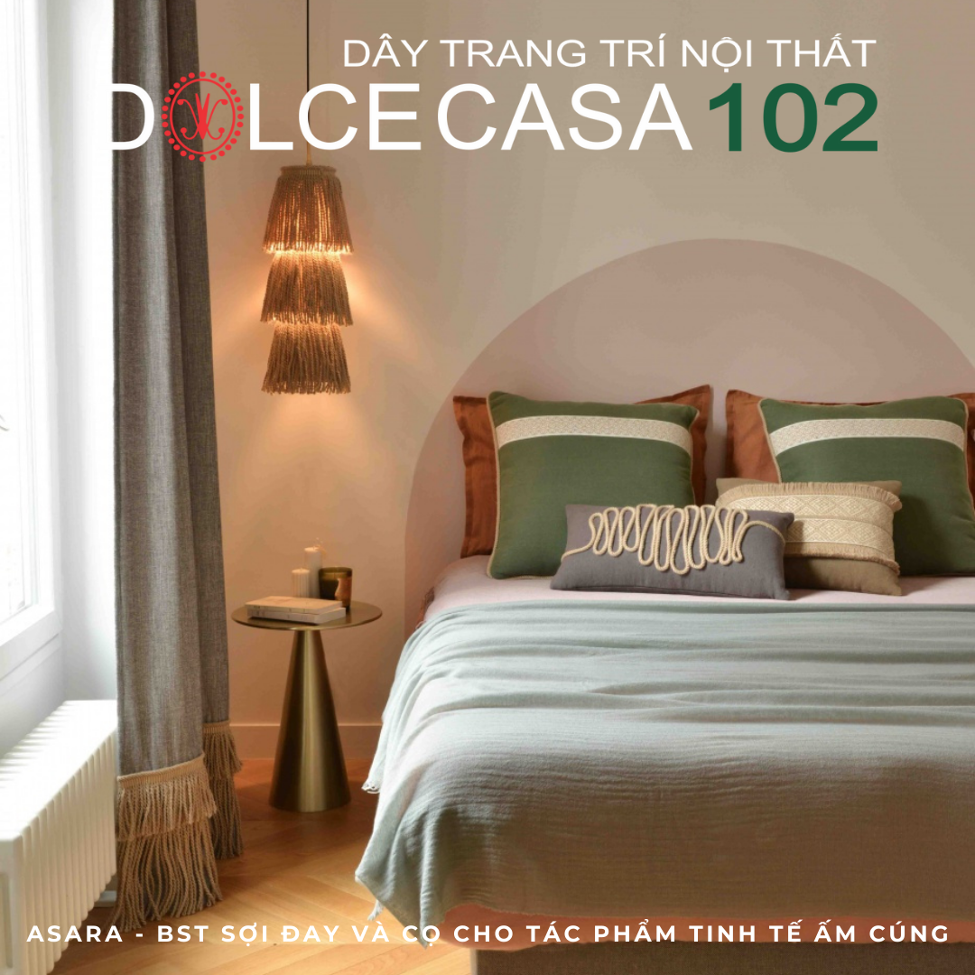 ASARA Jute 2024 đồ trang trí sợi đay có sẵn tại kho nhà SX