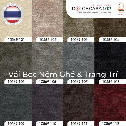 10569 vải bọc nệm ghế LAMONT 12 màu copyright 2013