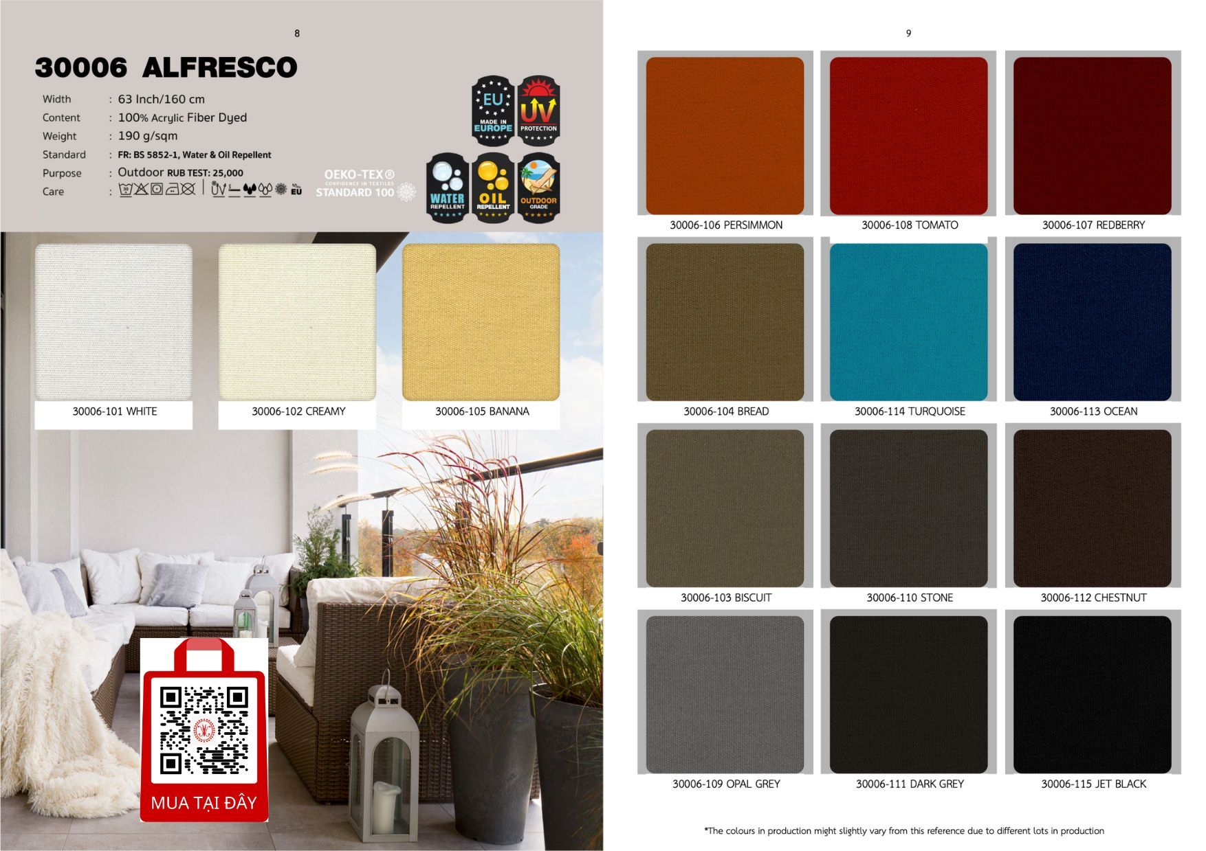 Vải Ngoài Trời 2024 Hints of Nature ISTANBUL OUTDOOR COLLECTION